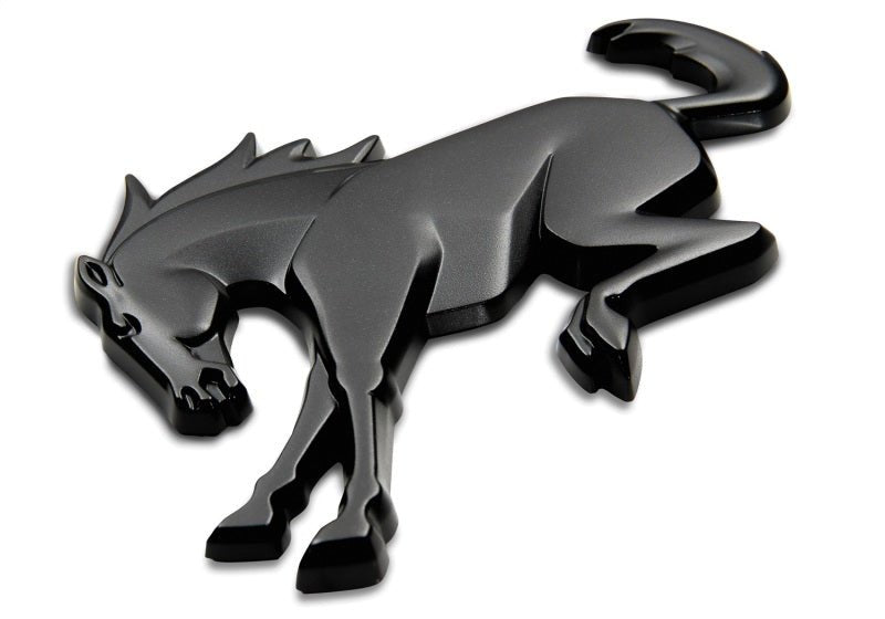 Ford Racing Rear Emblem Matte Black - 2021+ Ford Bronco Exterior Styling offroad accessory | Iron Ridge Offroad