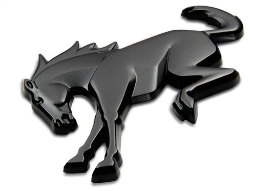 Ford Racing Rear Emblem Matte Black - 2021+ Ford Bronco Exterior Styling offroad accessory | Iron Ridge Offroad