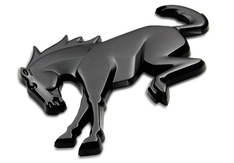 Ford Racing Rear Emblem Matte Black - 2021+ Ford Bronco Exterior Styling offroad accessory | Iron Ridge Offroad