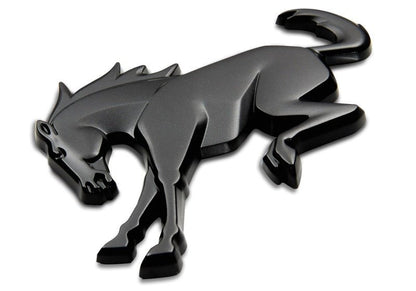 Ford Racing Rear Emblem Matte Black - 2021+ Ford Bronco Exterior Styling offroad accessory | Iron Ridge Offroad