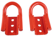 Ford Racing Rear Tow Hook Pair Red - 2021+ Ford Bronco Winches & Hitches offroad accessory | Iron Ridge Offroad