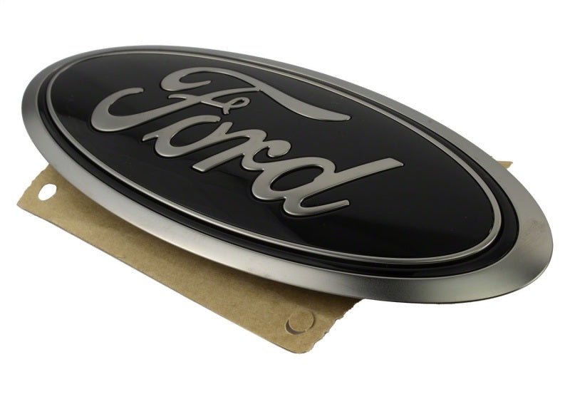 Ford Racing Smoked Chrome Oval Tailgate Emblem - 2021+ Ford Bronco Exterior Styling offroad accessory | Iron Ridge Offroad