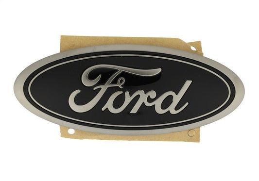Ford Racing Smoked Chrome Oval Tailgate Emblem - 2021+ Ford Bronco Exterior Styling offroad accessory | Iron Ridge Offroad