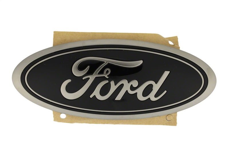 Ford Racing Smoked Chrome Oval Tailgate Emblem - 2021+ Ford Bronco Exterior Styling offroad accessory | Iron Ridge Offroad
