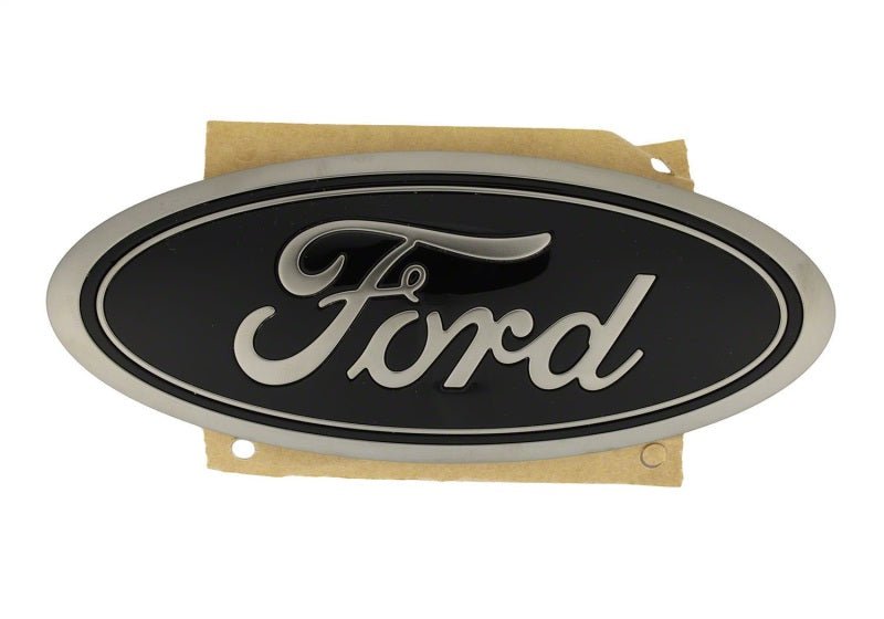 Ford Racing Smoked Chrome Oval Tailgate Emblem - 2021+ Ford Bronco Exterior Styling offroad accessory | Iron Ridge Offroad