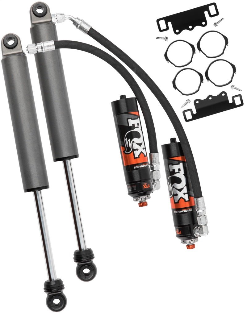 Fox 19+ GM 1500 Excludes TrailBoss/AT4 0-2in Lift Rear Elite Series 2.5 Shocks w/ DSC Adj | Chevrolet Silverado 1500 / GMC Sierra 1500 (19-26, 22+) Suspension offroad accessory | Iron Ridge Offroad