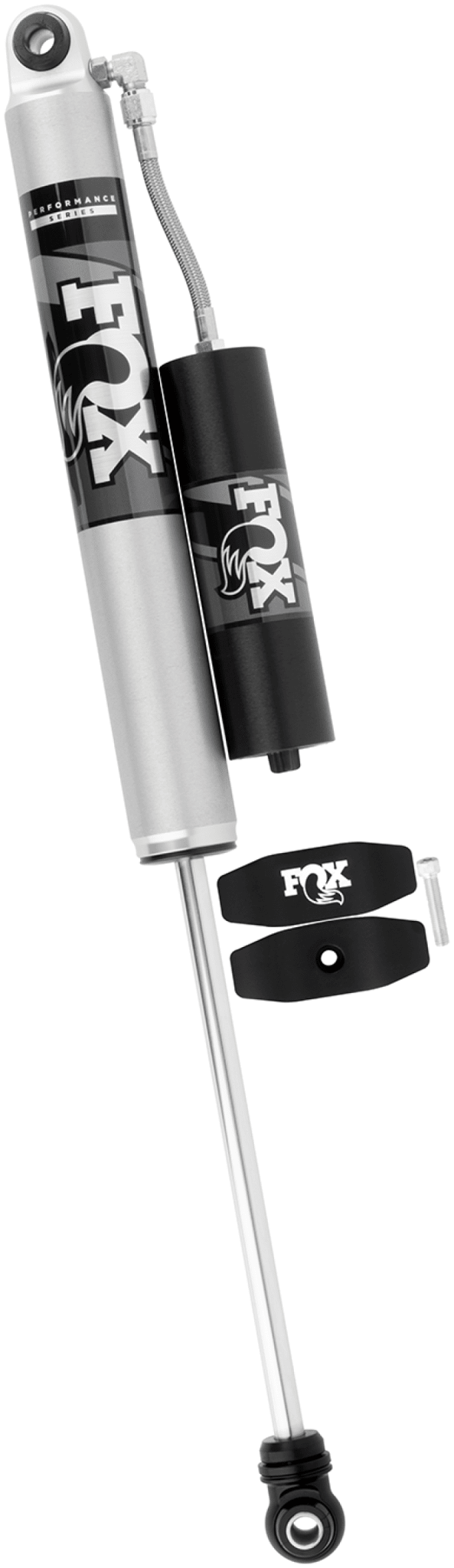Fox 2017+ Ford F - 250 2.0 Perf Series 12.1in Smooth Body R/R Rear Shock 0 - 1in. Lift Suspension offroad accessory | Iron Ridge Offroad