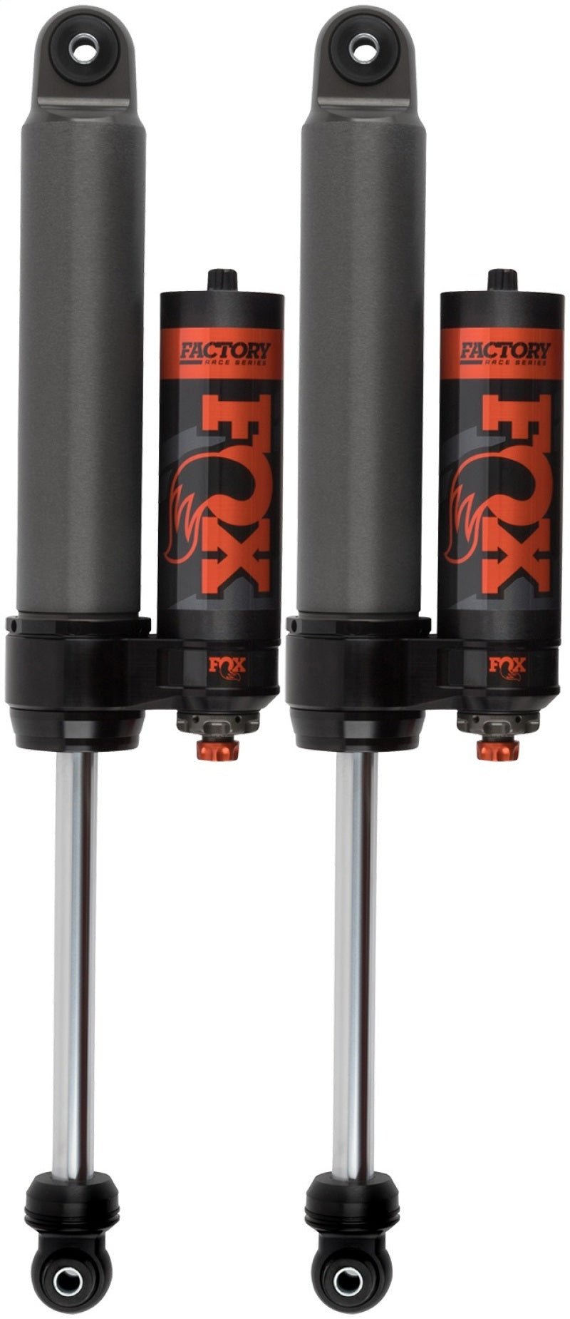 Fox 2019+ Ford Ranger 2.5 Factory Series 0 - 1.5in Rear Remote Reservoir Shock (Pair) - Adjustable Suspension offroad accessory | Iron Ridge Offroad