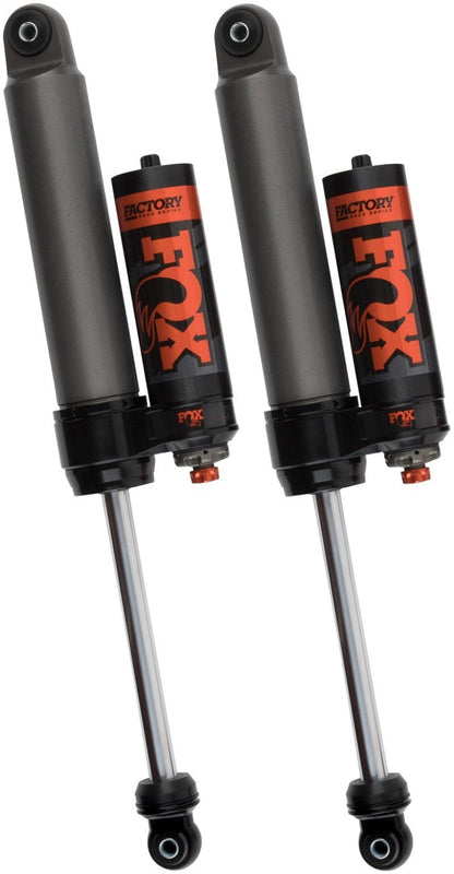 Fox 2019+ Ford Ranger 2.5 Factory Series 0 - 1.5in Rear Remote Reservoir Shock (Pair) - Adjustable Suspension offroad accessory | Iron Ridge Offroad