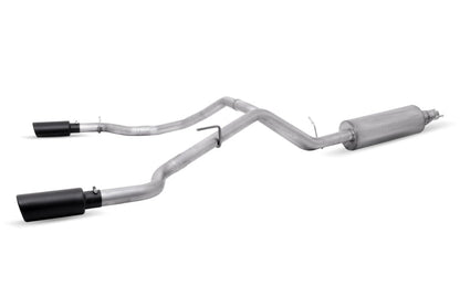 Gibson 19 - 22 Ford Ranger Lariat 2.3L 2.5in Cat - Back Dual Sport Exhaust - Black Elite Exhaust offroad accessory | Iron Ridge Offroad