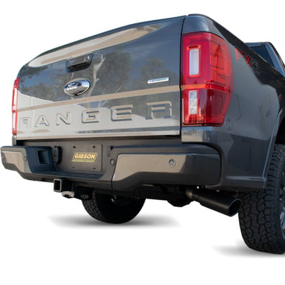 Gibson 19 - 22 Ford Ranger Lariat 2.3L 3in Cat - Back Single Exhaust - Black Elite Exhaust offroad accessory | Iron Ridge Offroad