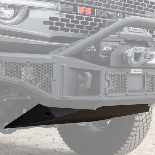 Go Rhino Rockline Front Bumper Lower Skid Plate - 2021+ Ford Bronco Bumpers offroad accessory | Iron Ridge Offroad