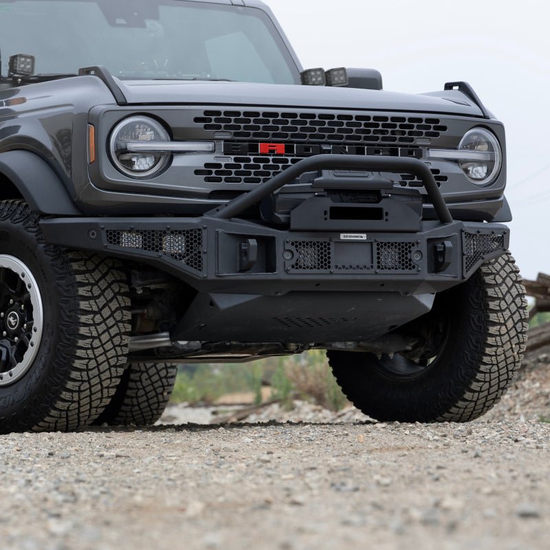 Go Rhino Rockline Front Bumper Lower Skid Plate - 2021+ Ford Bronco Bumpers offroad accessory | Iron Ridge Offroad