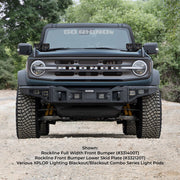 Go Rhino Rockline Front Bumper Lower Skid Plate - 2021+ Ford Bronco Bumpers offroad accessory | Iron Ridge Offroad