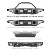 Go Rhino Rockline Full Width Front Bumper w/ Overrider Bar - 2021+ Ford Bronco Bumpers offroad accessory | Iron Ridge Offroad