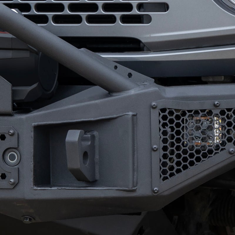 Go Rhino Rockline Full Width Front Bumper w/ Overrider Bar - 2021+ Ford Bronco Bumpers offroad accessory | Iron Ridge Offroad