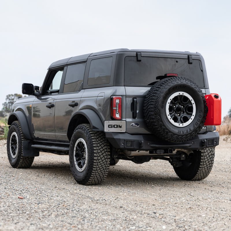Go Rhino Rockline Rear Full Width Bumper - 2021+ Ford Bronco Bumpers offroad accessory | Iron Ridge Offroad