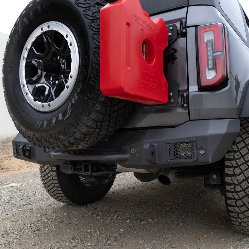 Go Rhino Rockline Rear Full Width Bumper - 2021+ Ford Bronco Bumpers offroad accessory | Iron Ridge Offroad