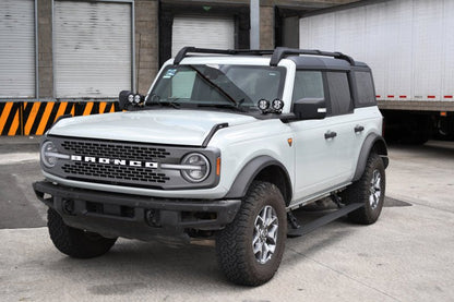 Go Rhino VoltStep Electric Running Board Kit Texture Black - 2021+ Ford Bronco 4DR Nerf Bars & Running Boards offroad accessory | Iron Ridge Offroad