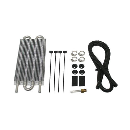 Mishimoto Transmission Cooler Kit 19-Row Bar-Plate Black (FRONT): Jeep Wrangler JK 2007-2011 3.8L