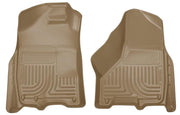 Husky Liners 09-10 Dodge Ram 1500/2500/3500 WeatherBeater Front Row Tan Floor Liners Floor Mats offroad accessory | Iron Ridge Offroad