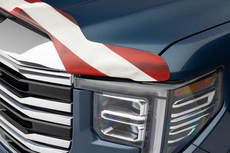Husky Liners 10-18 Dodge Ram 2500/3500 / 11-18 Ram 2500/3500 Hood Shield - American Flag w/ Eagle Deflectors offroad accessory | Iron Ridge Offroad