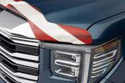 Husky Liners 10-18 Dodge Ram 2500/3500 / 11-18 Ram 2500/3500 Hood Shield - American Flag w/ Eagle Deflectors offroad accessory | Iron Ridge Offroad