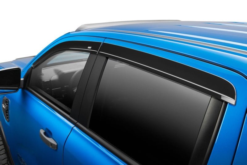 Husky Liners 19 - 25 Ford Ranger SuperCrew Ventvisor Low Profile (4pc) - Smoke Deflectors offroad accessory | Iron Ridge Offroad