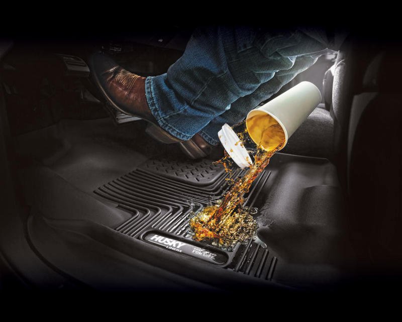 Husky Liners 2019+ Ford Ranger Black Front Floor Liners Floor Mats offroad accessory | Iron Ridge Offroad