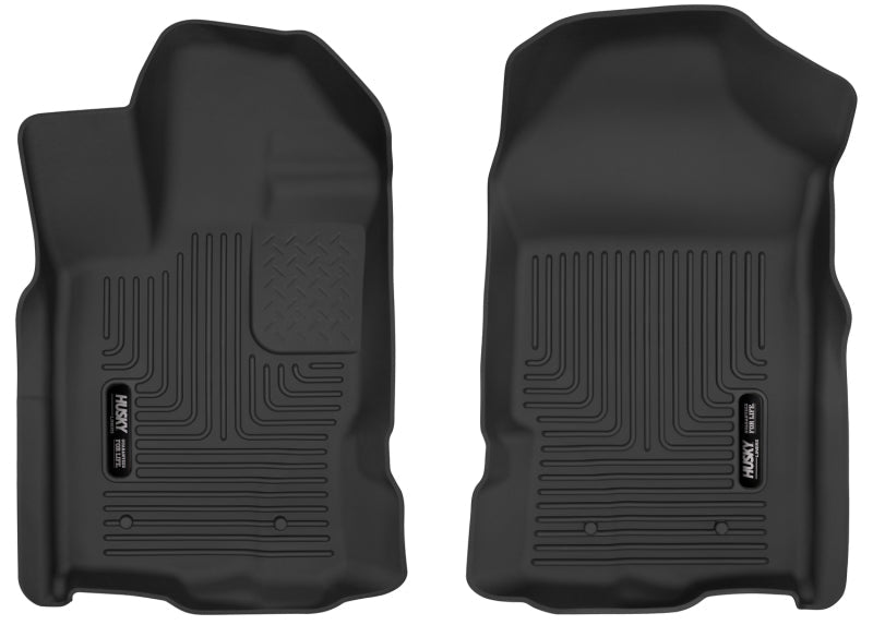 Husky Liners 2019+ Ford Ranger Black Front Floor Liners Floor Mats offroad accessory | Iron Ridge Offroad