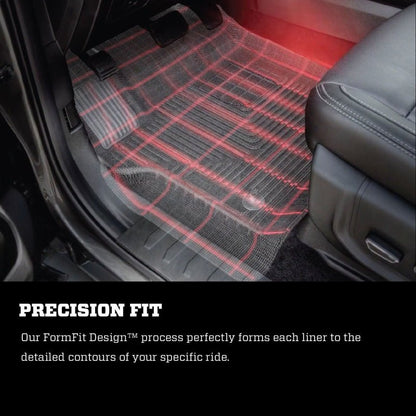 Husky Liners 2019 Ford Ranger SuperCab Black 2nd Seat Floor Liner Floor Mats offroad accessory | Iron Ridge Offroad