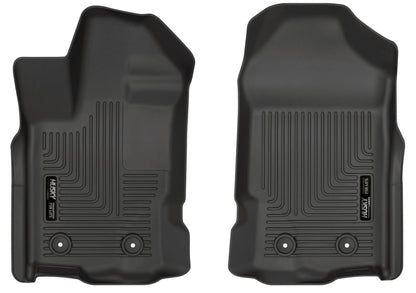Husky Liners 2019 Ford Ranger SuperCrew Cab & SuperCab WeatherBeater Black Floor Liners Floor Mats offroad accessory | Iron Ridge Offroad