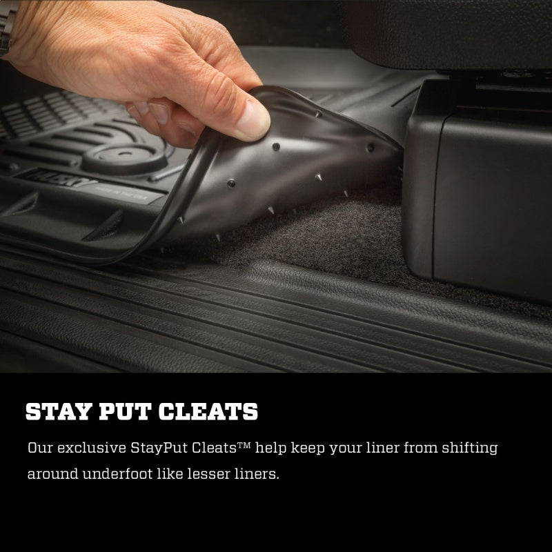 Husky Liners 2019 Ford Ranger SuperCrew WeatherBeater 2nd Row Black Floor Liners Floor Mats offroad accessory | Iron Ridge Offroad