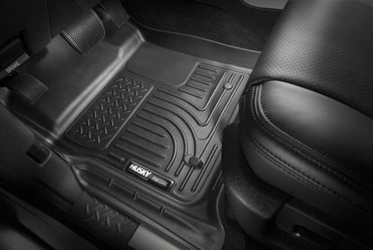 Husky Liners 2019 Ford Ranger SuperCrew WeatherBeater 2nd Row Black Floor Liners Floor Mats offroad accessory | Iron Ridge Offroad