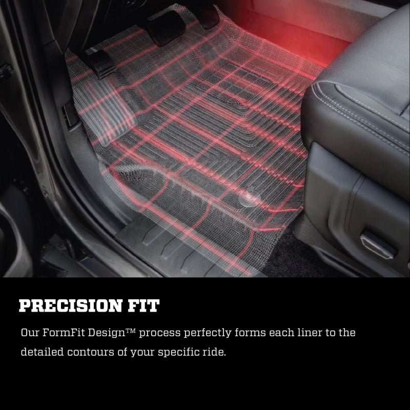 Husky Liners 2021 - 2025 Ford Bronco 2 Door Weatherbeater Front & 2nd Seat Floor Liners - Black Floor Mats offroad accessory | Iron Ridge Offroad
