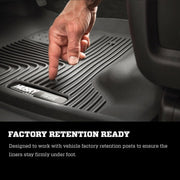 Husky Liners 2021 - 2025 Ford Bronco 2 Door X - Act 2nd Seat Floor Liner - Black Floor Mats offroad accessory | Iron Ridge Offroad