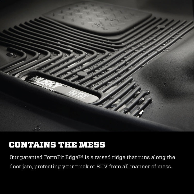 Husky Liners 2021 - 2025 Ford Bronco 4 Door X - Act 2nd Seat Floor Liner - Black Floor Mats offroad accessory | Iron Ridge Offroad
