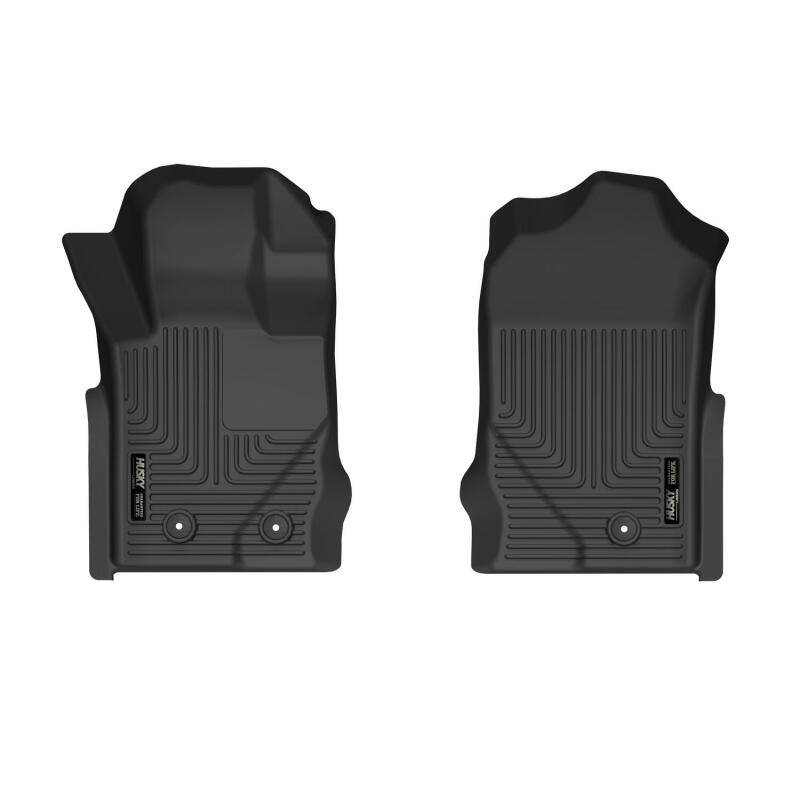 Husky Liners 21 - 22 Ford Bronco 2/4 Door X - Act Front Floor Liners - Black Floor Mats offroad accessory | Iron Ridge Offroad