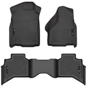 Husky Liners Black WeatherBeater Floor Liners (F&R): Dodge Ram 1500 / 1500 Classic (09-24) Floor Mats offroad accessory | Iron Ridge Offroad