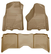 Husky Liners WeatherBeater Combo Floor Liners (F&R): Dodge Ram 1500 / 2500 / 3500 (09-10) - Tan Floor Mats offroad accessory | Iron Ridge Offroad