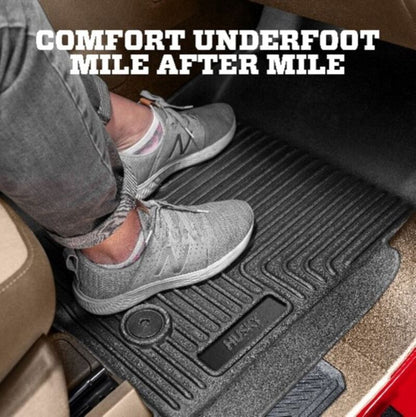 Husky WeatherBeater Floor Liners Front & Rear Black 21 - 26 Ford Bronco 4 Door Floor Mats offroad accessory | Iron Ridge Offroad