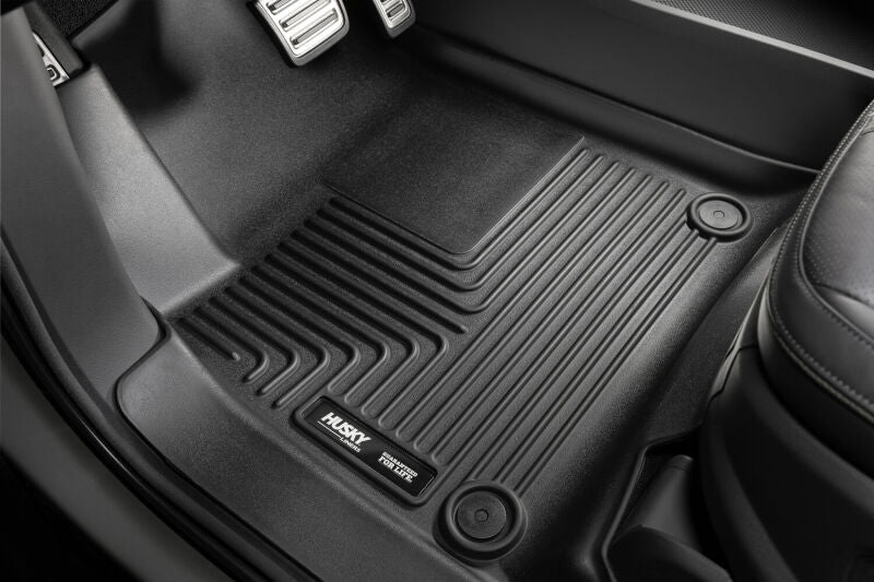 Husky X-Act Contour Black 2nd Seat Floor Liners | Chevrolet Silverado 1500 (19-23) / GMC Sierra 1500 (19-23) (54201) Floor Mats offroad accessory | Iron Ridge Offroad