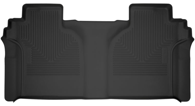 Husky X-Act Contour Black 2nd Seat Floor Liners | Chevrolet Silverado 1500 (19-23) / GMC Sierra 1500 (19-23) (54201) Floor Mats offroad accessory | Iron Ridge Offroad