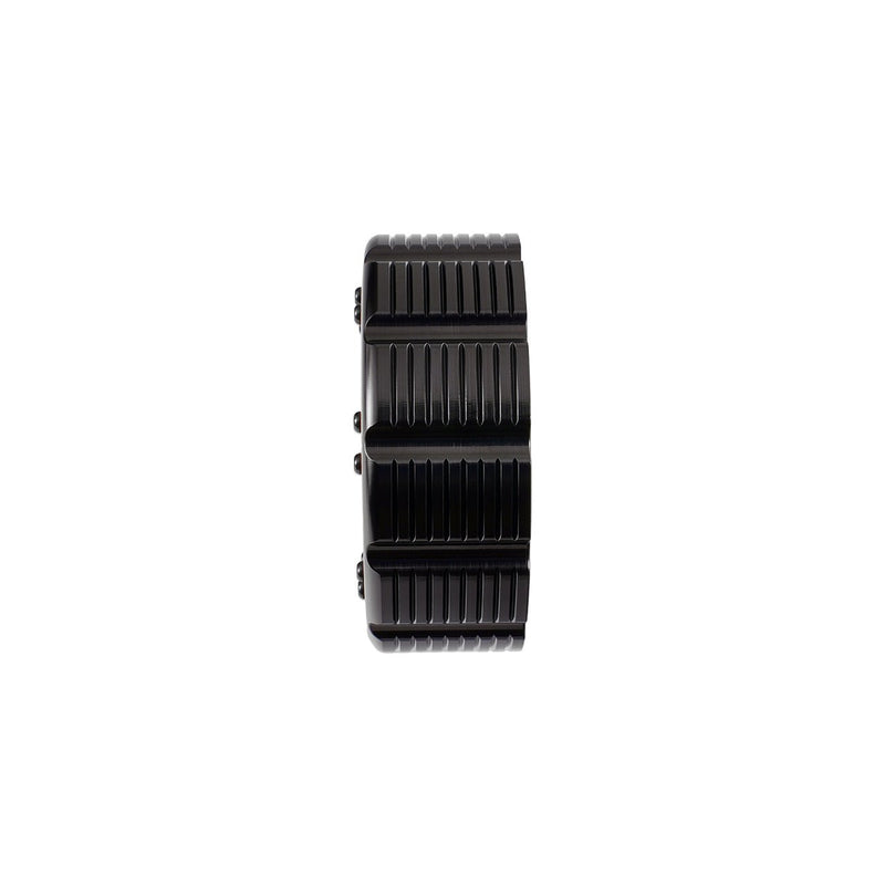 IAG Beadlock Coolant Cap with Blue Ring | Ford Bronco (21-26) / Bronco Sport (21-26) / F-150 (15-26) / Maverick (22-26) / Ranger (19-26) (IAG-ACC-F1092BKBL) Fluid Cap Cover offroad accessory | Iron Ridge Offroad