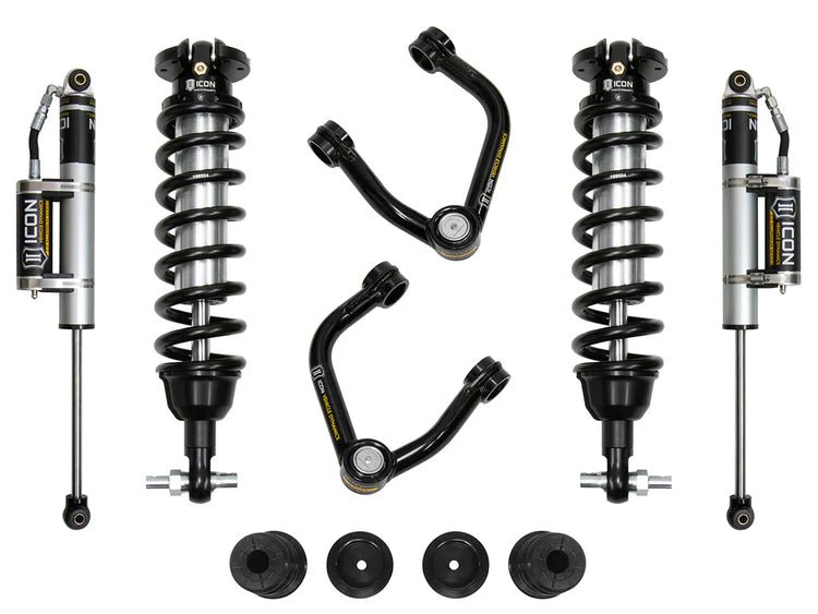 ICON 0 - 3.5 in Stage 3 Suspension System w/ Tubular UCA Alum Knuckle - 2019 - 2023 Ford Ranger Suspension offroad accessory | Iron Ridge Offroad