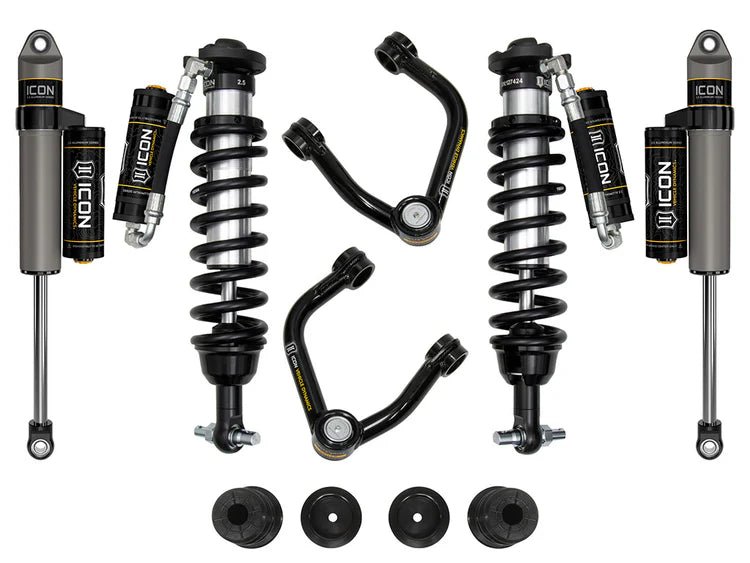 ICON 0 - 3.5 in Stage 4 Suspension System w/ Tubular UCA Alum Knuckle - 2019 - 2023 Ford Ranger Suspension offroad accessory | Iron Ridge Offroad