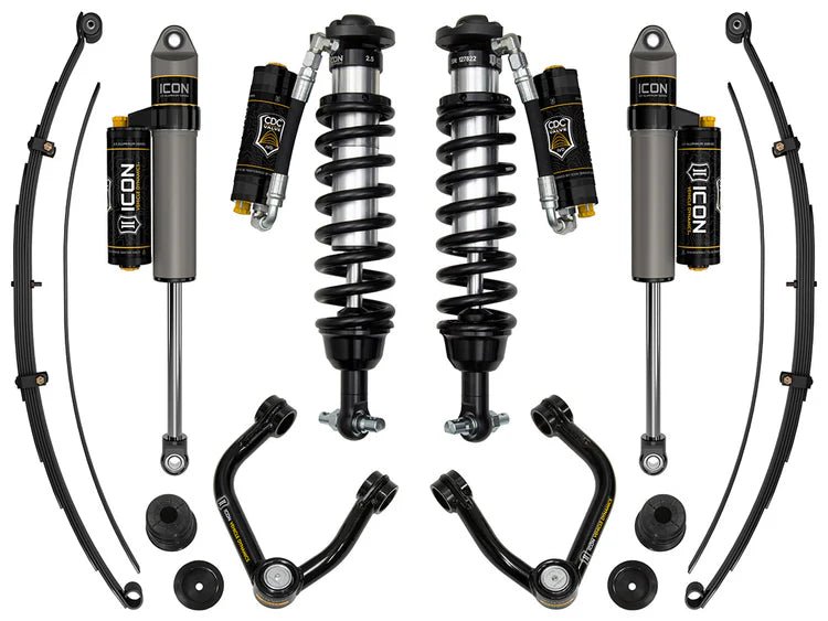 ICON 0 - 3.5 in Stage 8 Suspension System w/ Tubular UCA Alum Knuckle - 2019 - 2023 Ford Ranger Suspension offroad accessory | Iron Ridge Offroad