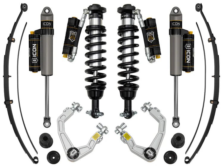 ICON 19 - 21 Ford Ranger 0 - 3.5in Stage 8 Suspension System w/ Billet UCA Alum Knuckle Suspension offroad accessory | Iron Ridge Offroad