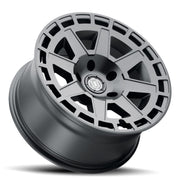 ICON Compass 17x8.5 6x5.5 0mm Offset 4.75in BS Satin Black Wheel Wheels offroad accessory | Iron Ridge Offroad