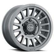 ICON Recon SLX 17x8.5 6x5.5 BP 0mm Offset 4.75in BS 106.1mm Bore Charcoal Wheel Wheels offroad accessory | Iron Ridge Offroad